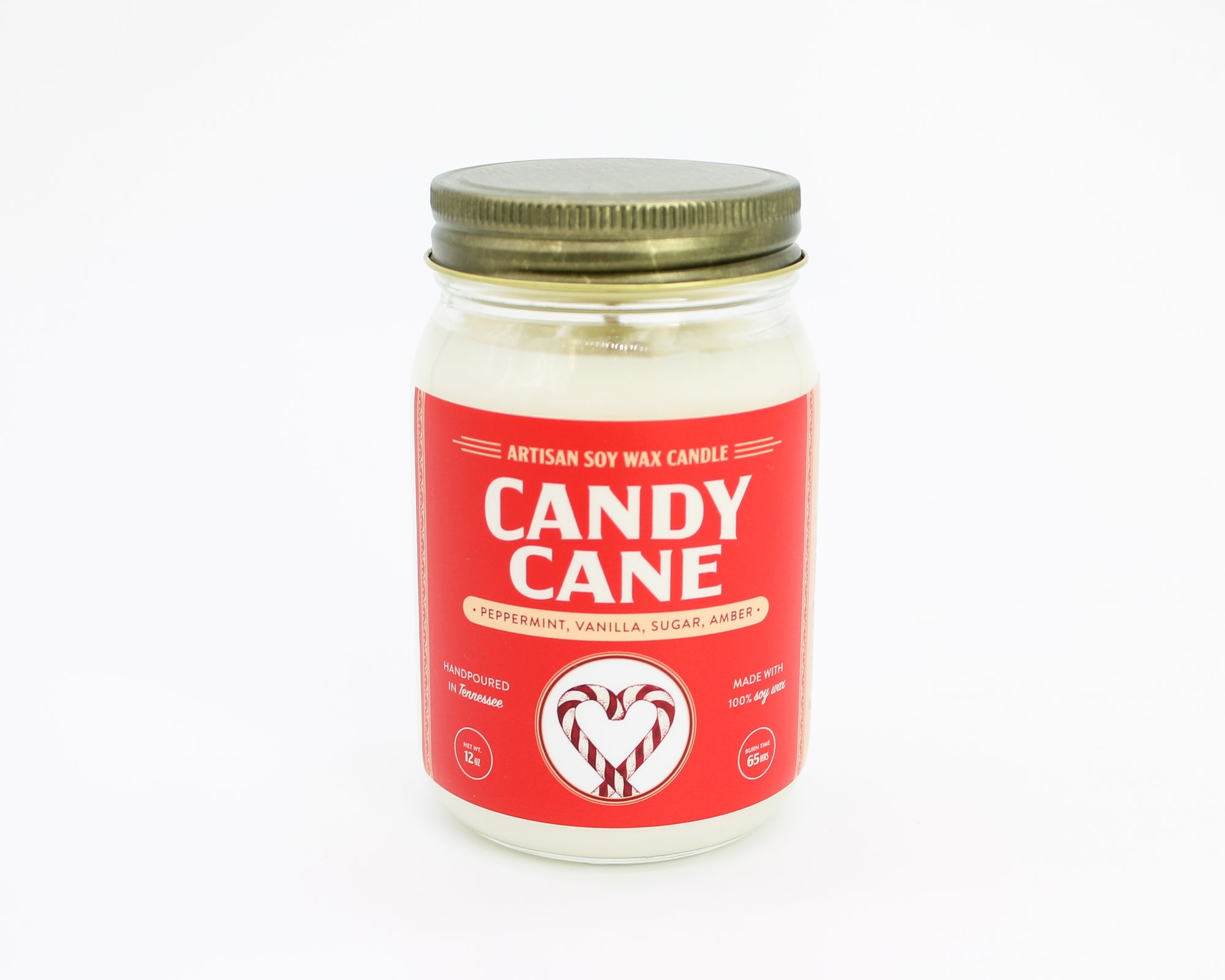 Candy Cane Lrg Candle