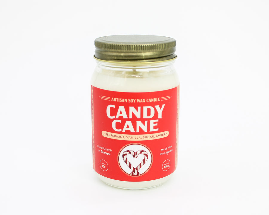 Candy Cane Lrg Candle