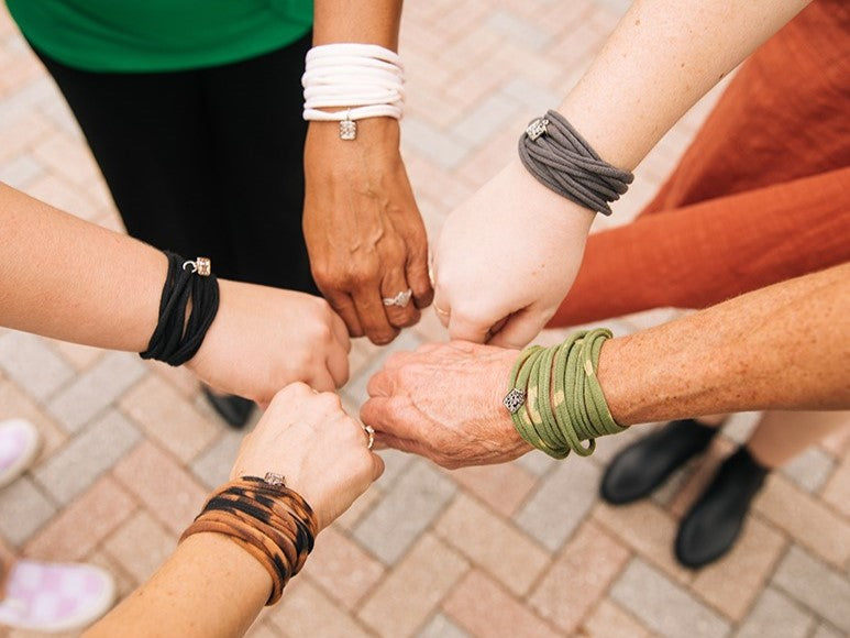 Threads for Hope Bracelet / Navy Hand Dye