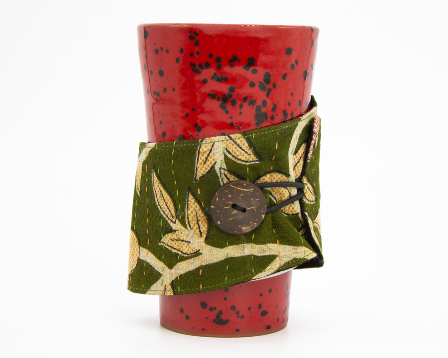 Kantha Coffee Cup Sleeve