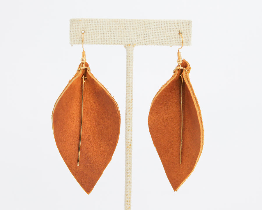 Laurel Earring / Cognac