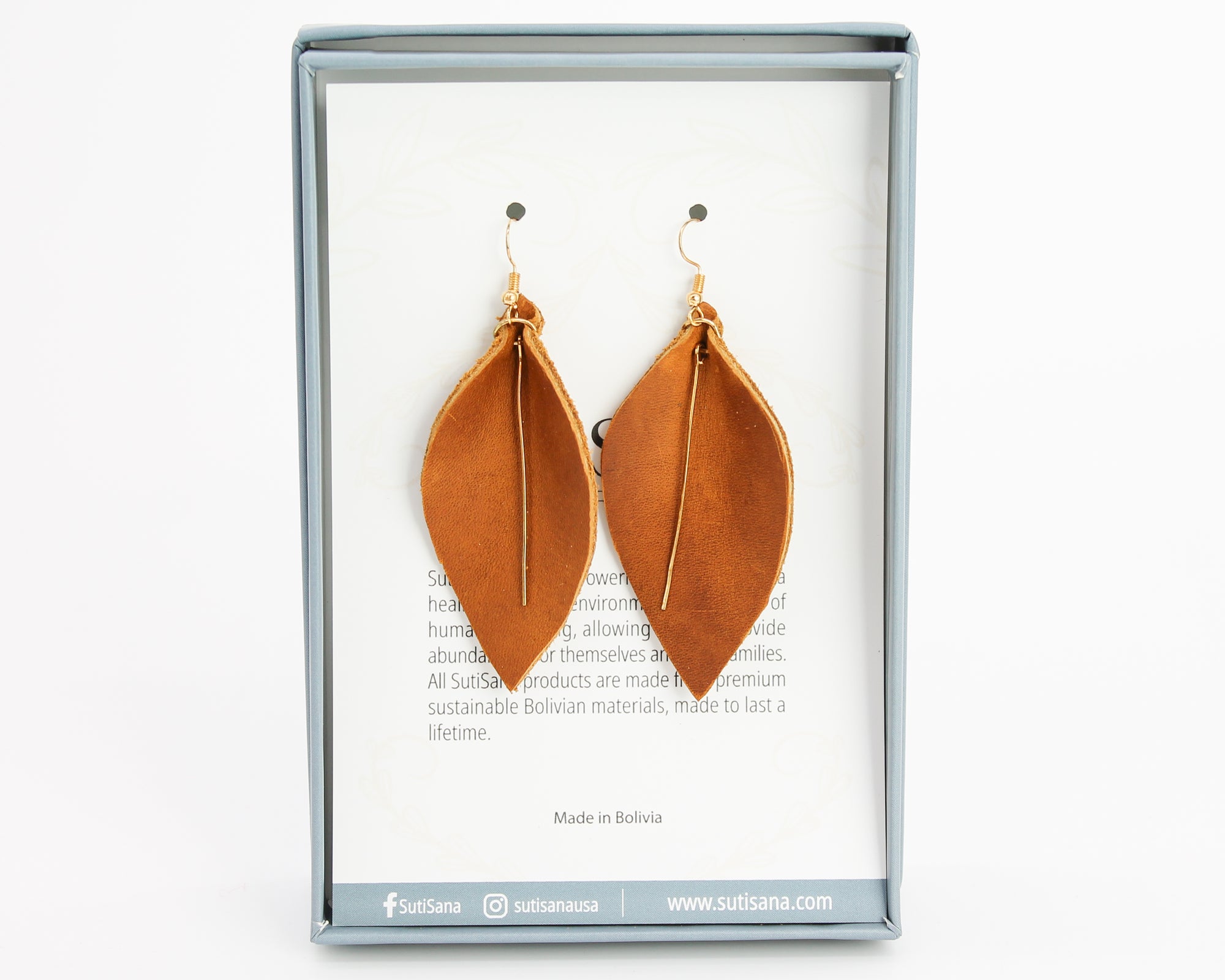 Laurel Earring / Cognac