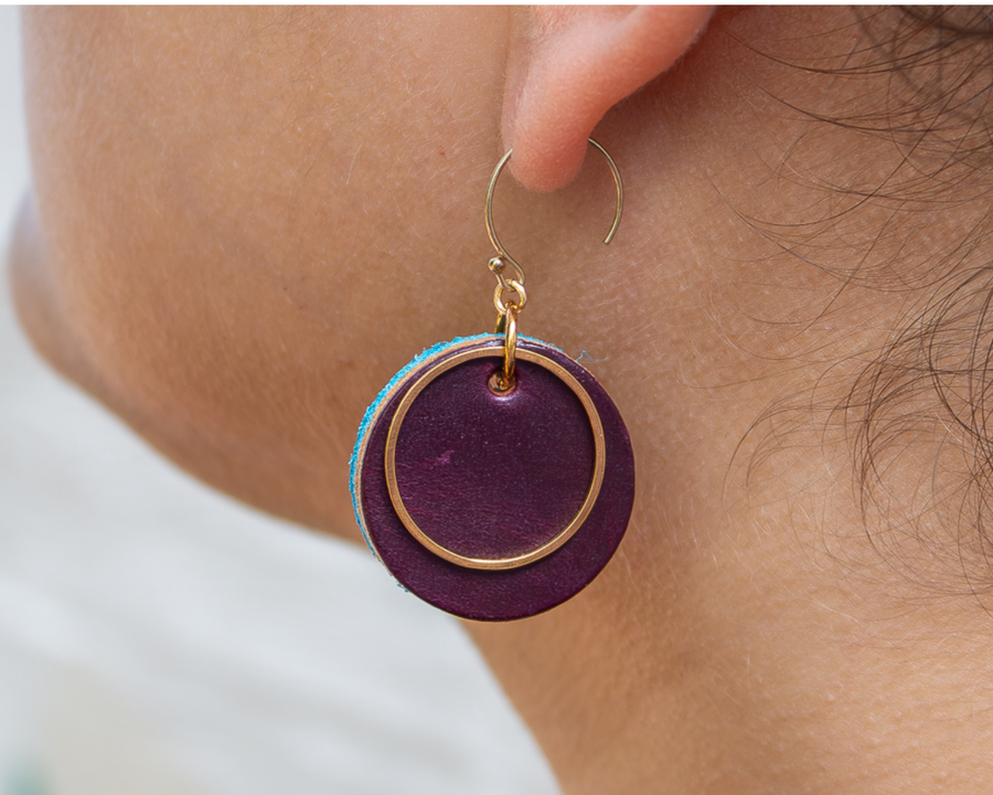 Community Earring - Lavendar Rain