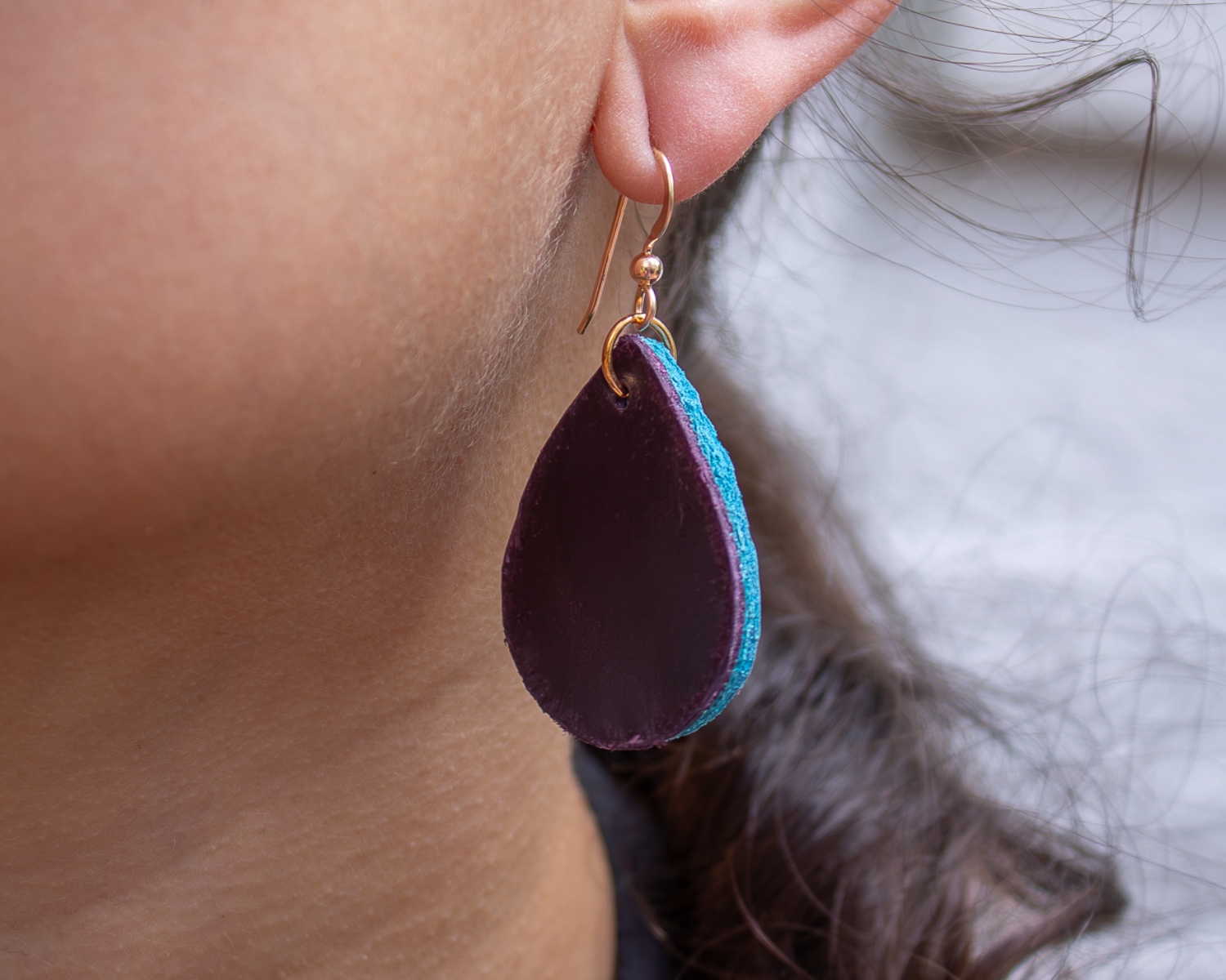 Kindness Drop Earring - Lavendar Rain