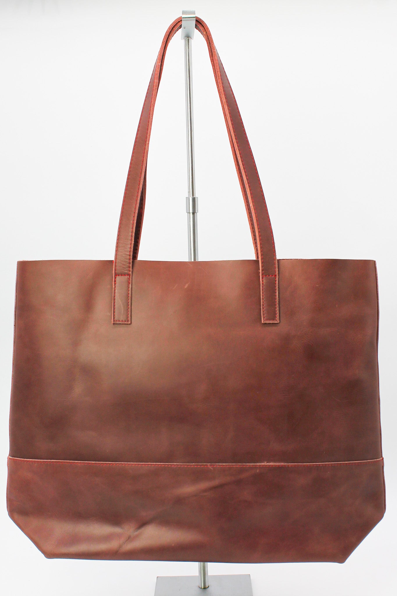 Mamuye Leather Tote / Dark Cherry