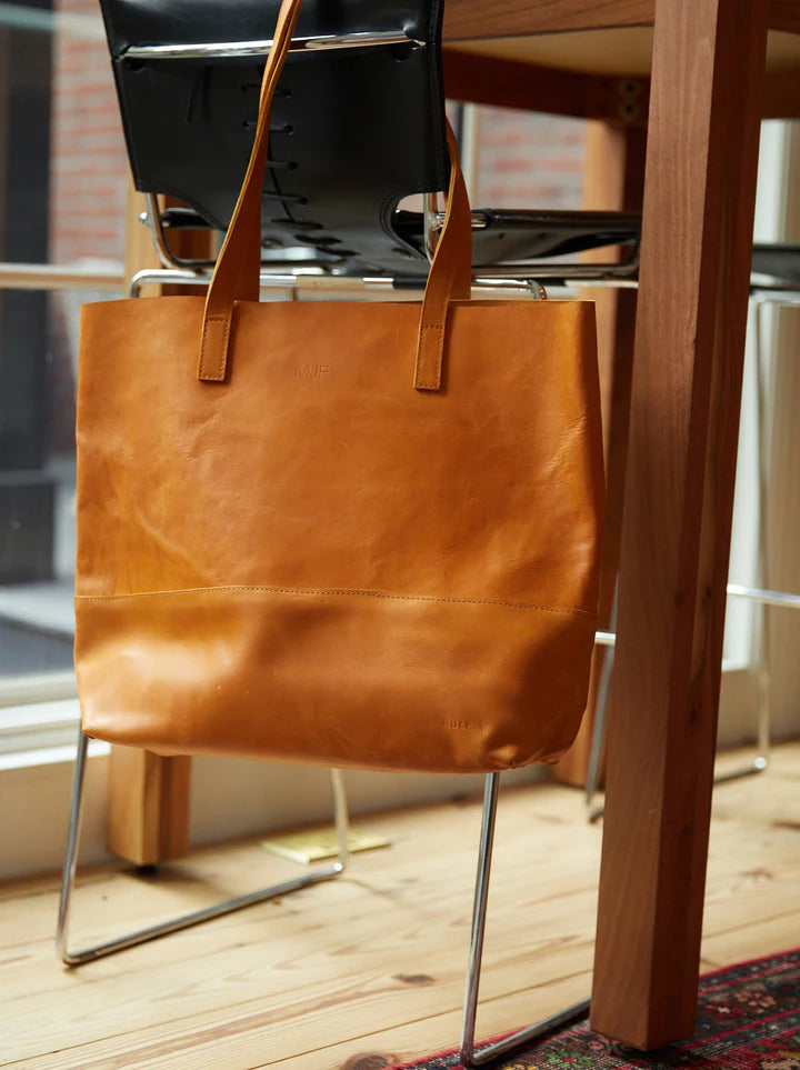 Mamuye Leather Tote Cognac