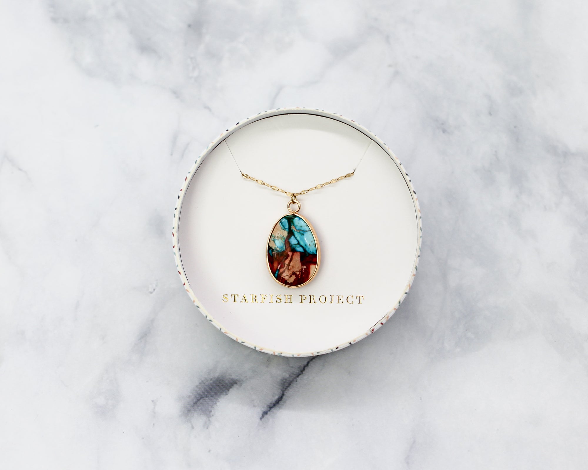 Mosaic Jasper Necklace