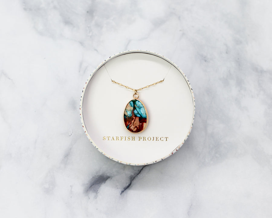 Mosaic Jasper Necklace