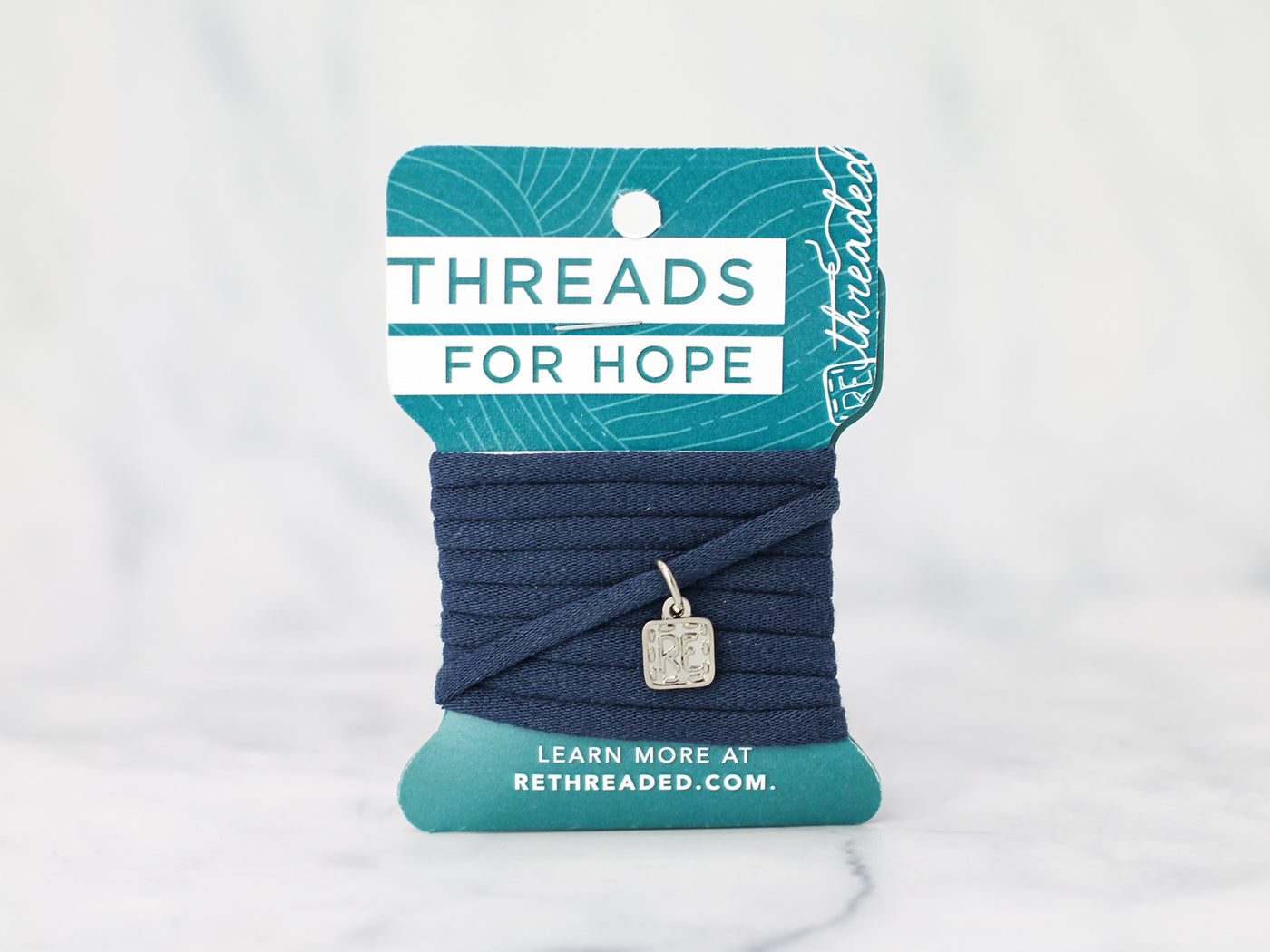 Threads for Hope Bracelet / Navy Blue