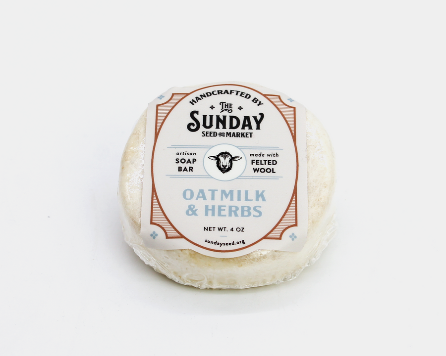 Oatmilk & Herb Felted Soap Bar