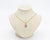 October Birthstone Necklace / Pink
