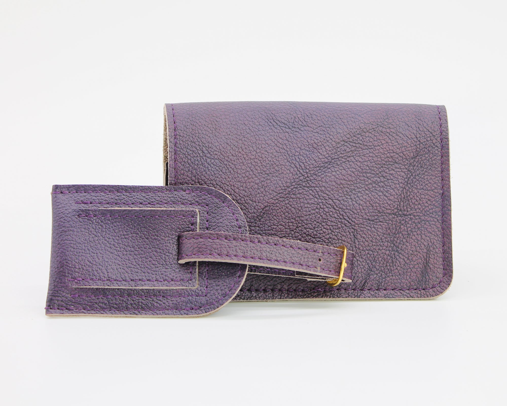 Passport Cover & Luggage Tag Set / Blackberry