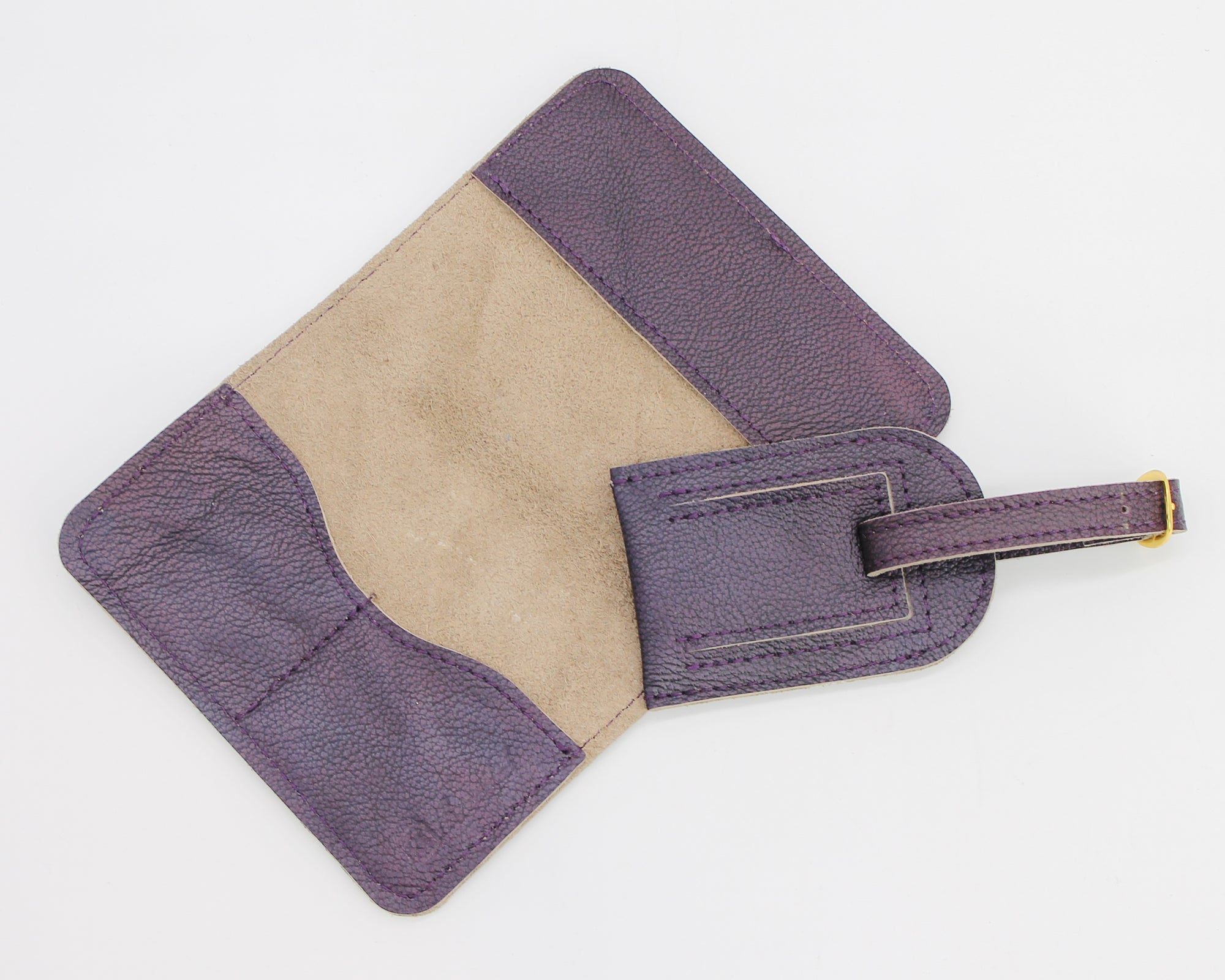 Passport Cover & Luggage Tag Set / Blackberry