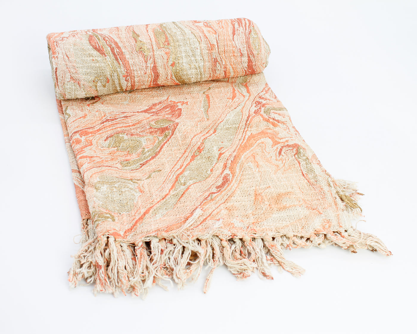 Peach Marble Throw