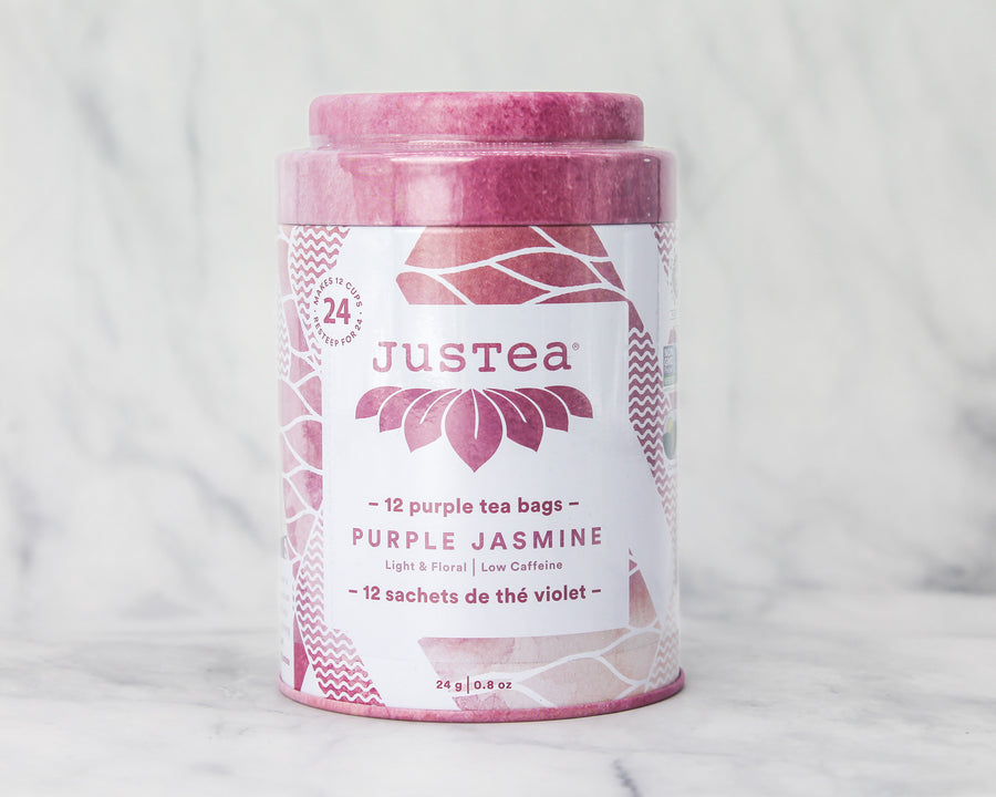 Pyramid Tea Bag Tin Purple Jasmine