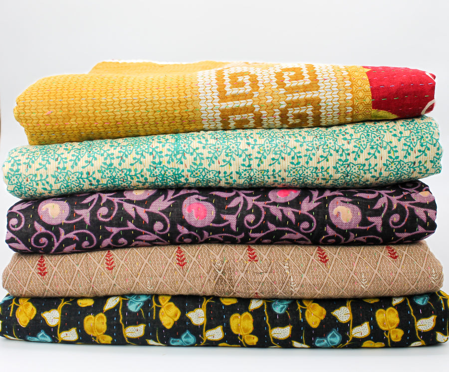 Queen Kantha Blanket