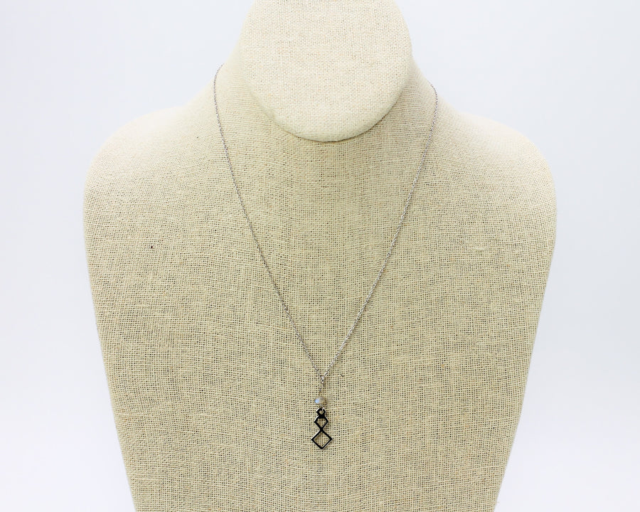 Muse Necklace Rhodium