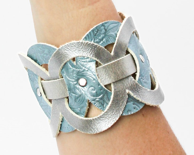 Filigree Cuff Bracelet / Silvery Elemental