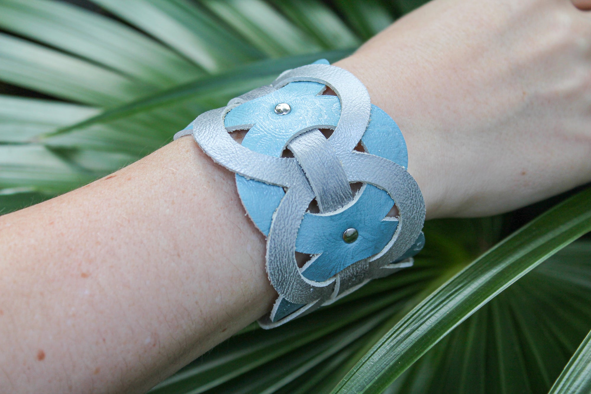 Filigree Cuff Bracelet / Silvery Elemental