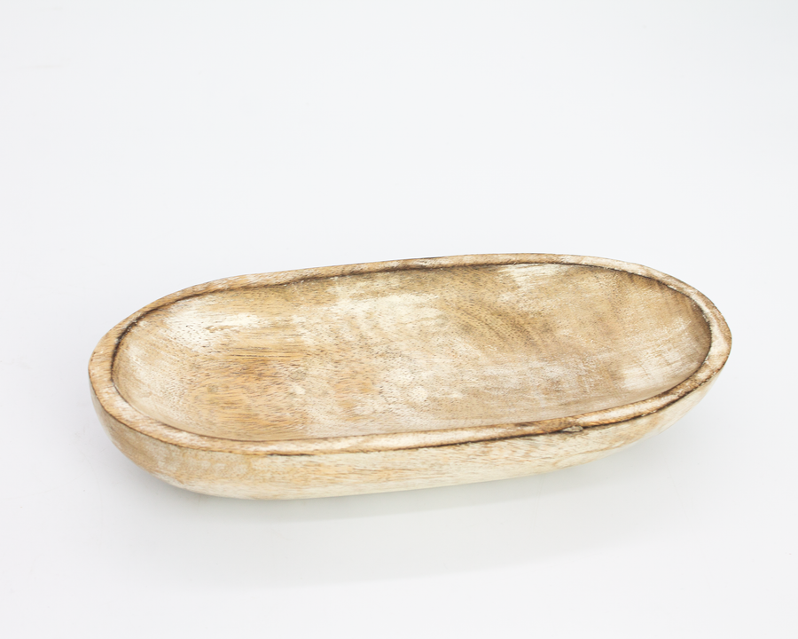 White Wash Boat Tray / Small