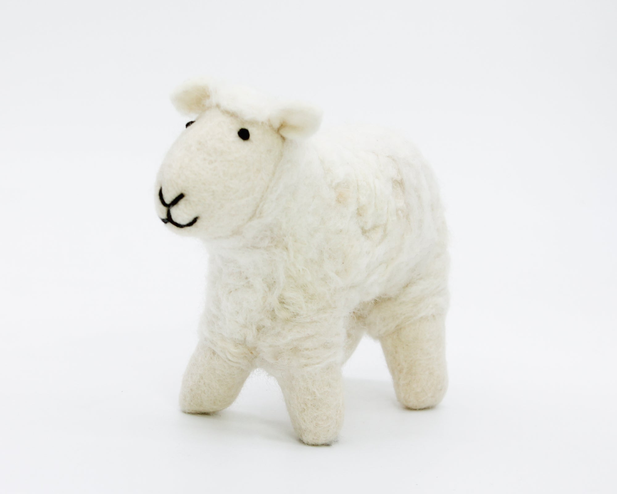 Hand Felted Toy / Small / White Sheep