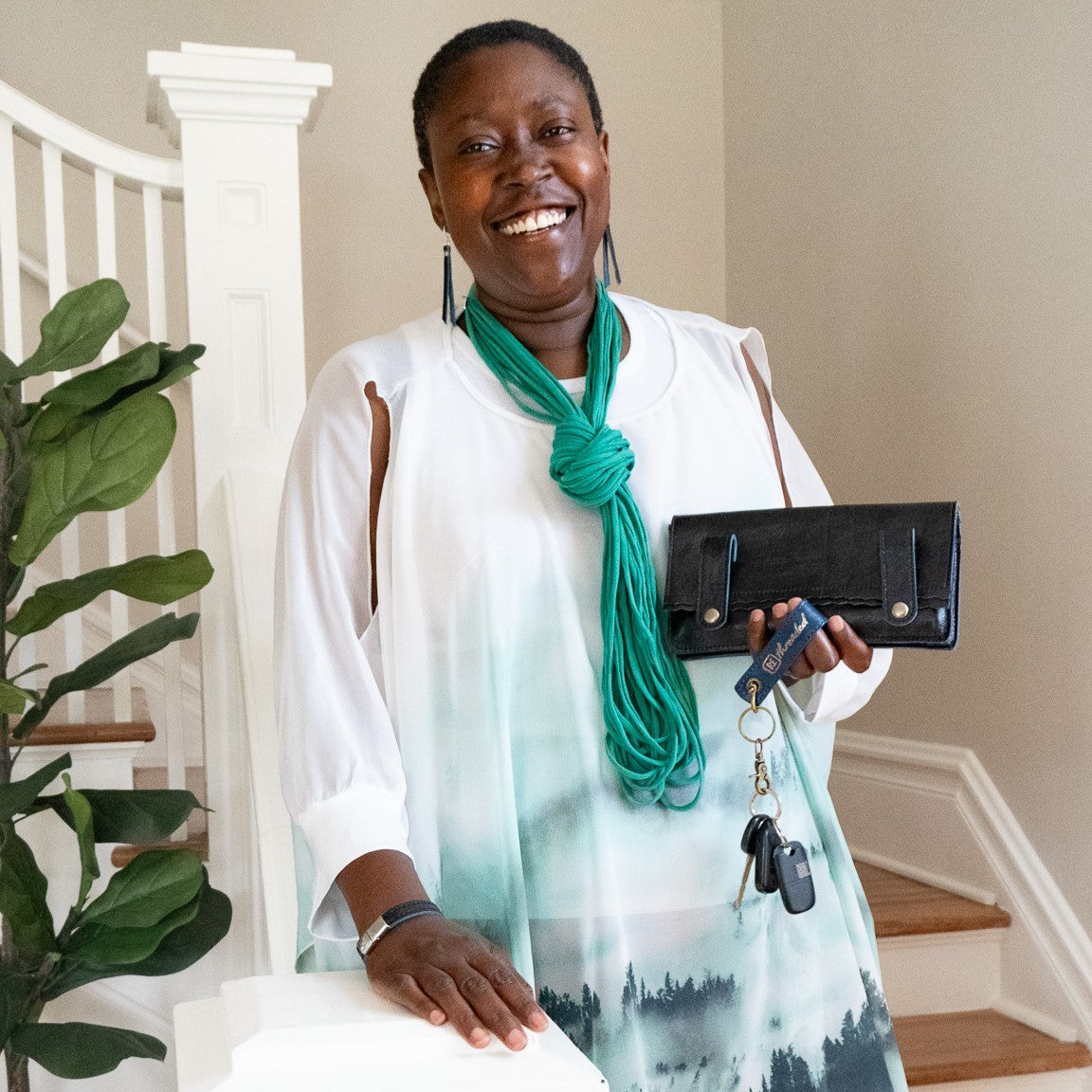 Hand Dyed Grace Scarf Black