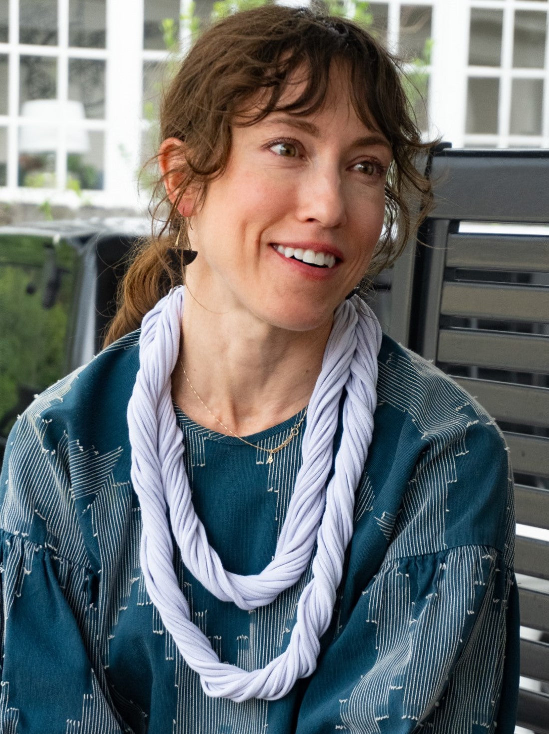 Hand Dyed Grace Scarf Black