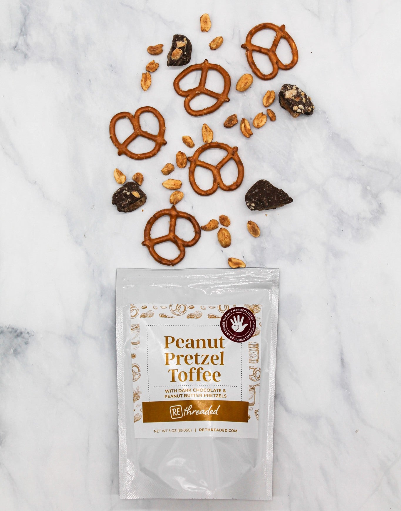 5 oz bag Peanut Pretzel Toffee
