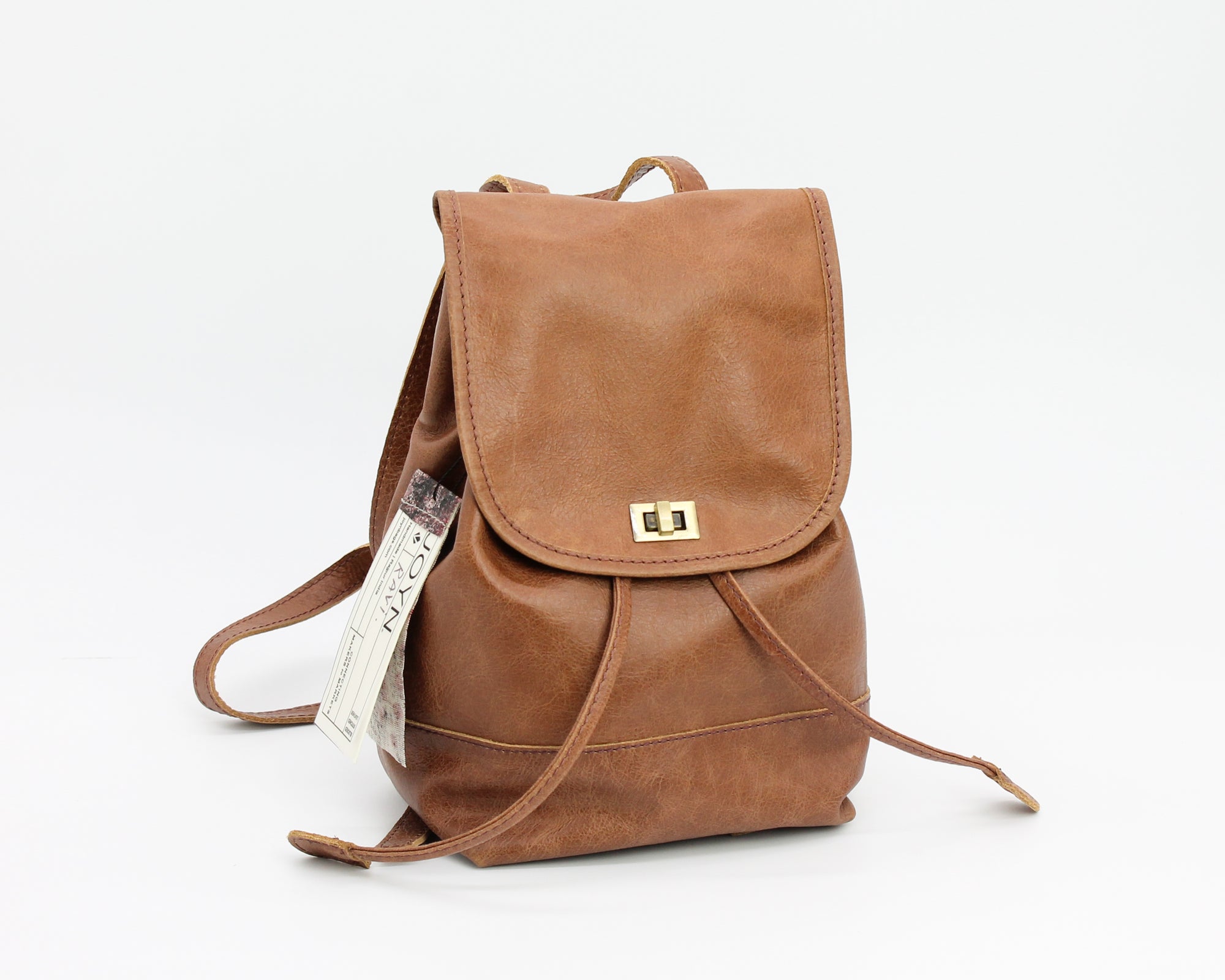 Mini Fold-Over Backpack / Vintage Brown