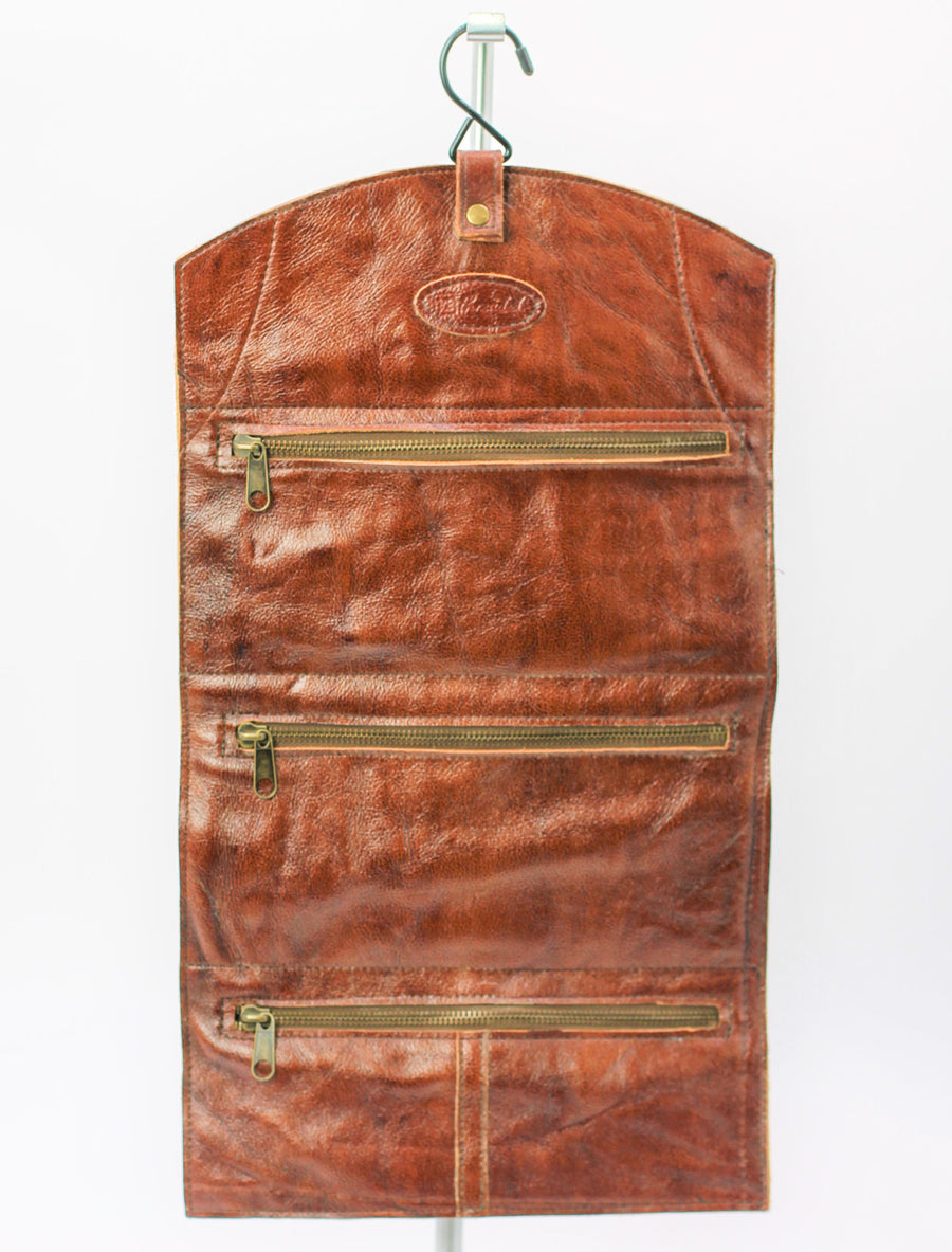 Rolled Toiletry Bag Whiskey