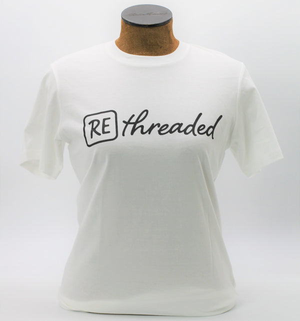 UNISEX LOGO TEE, White/Red, Clothing