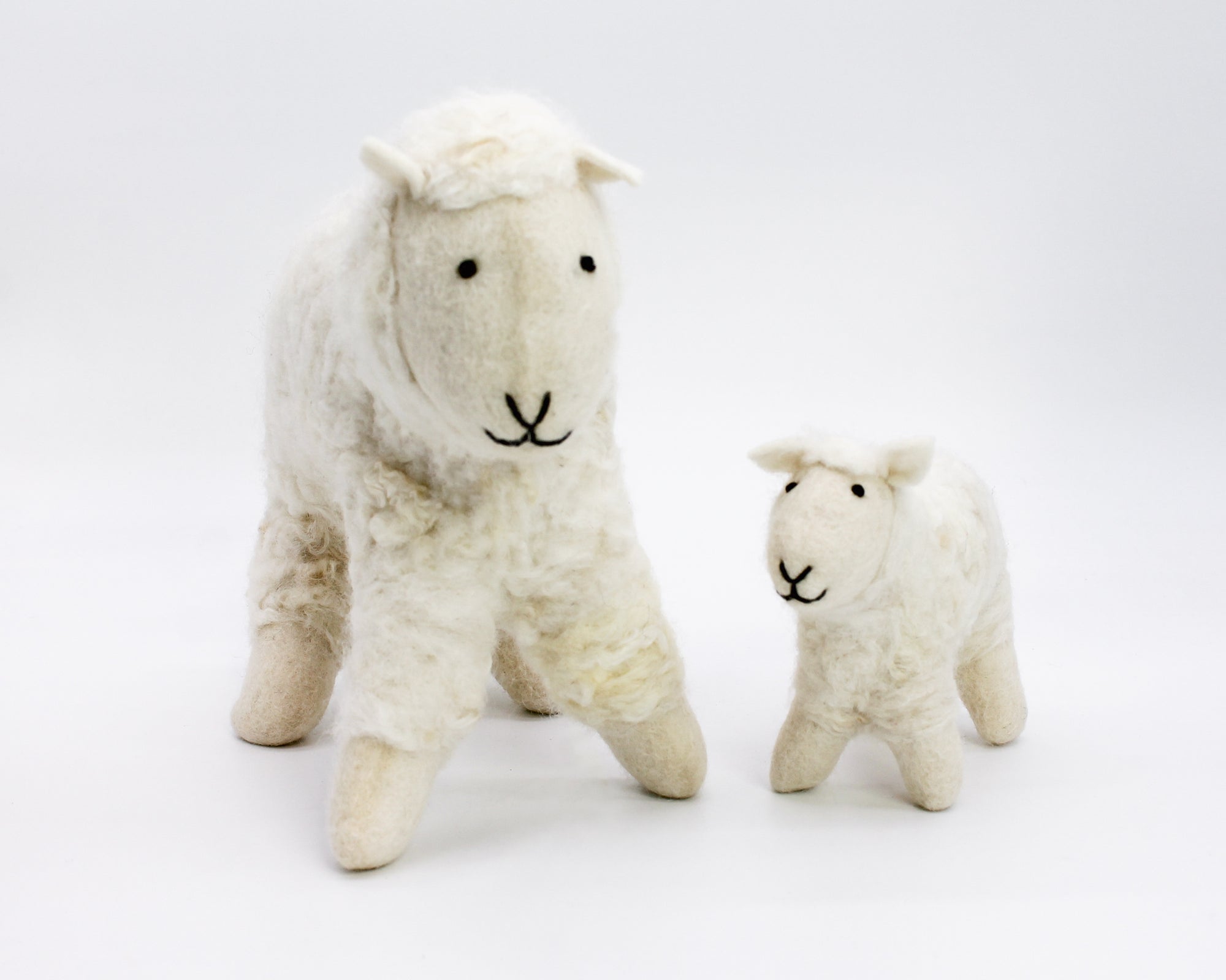 Hand Felted Toy / Small / White Sheep