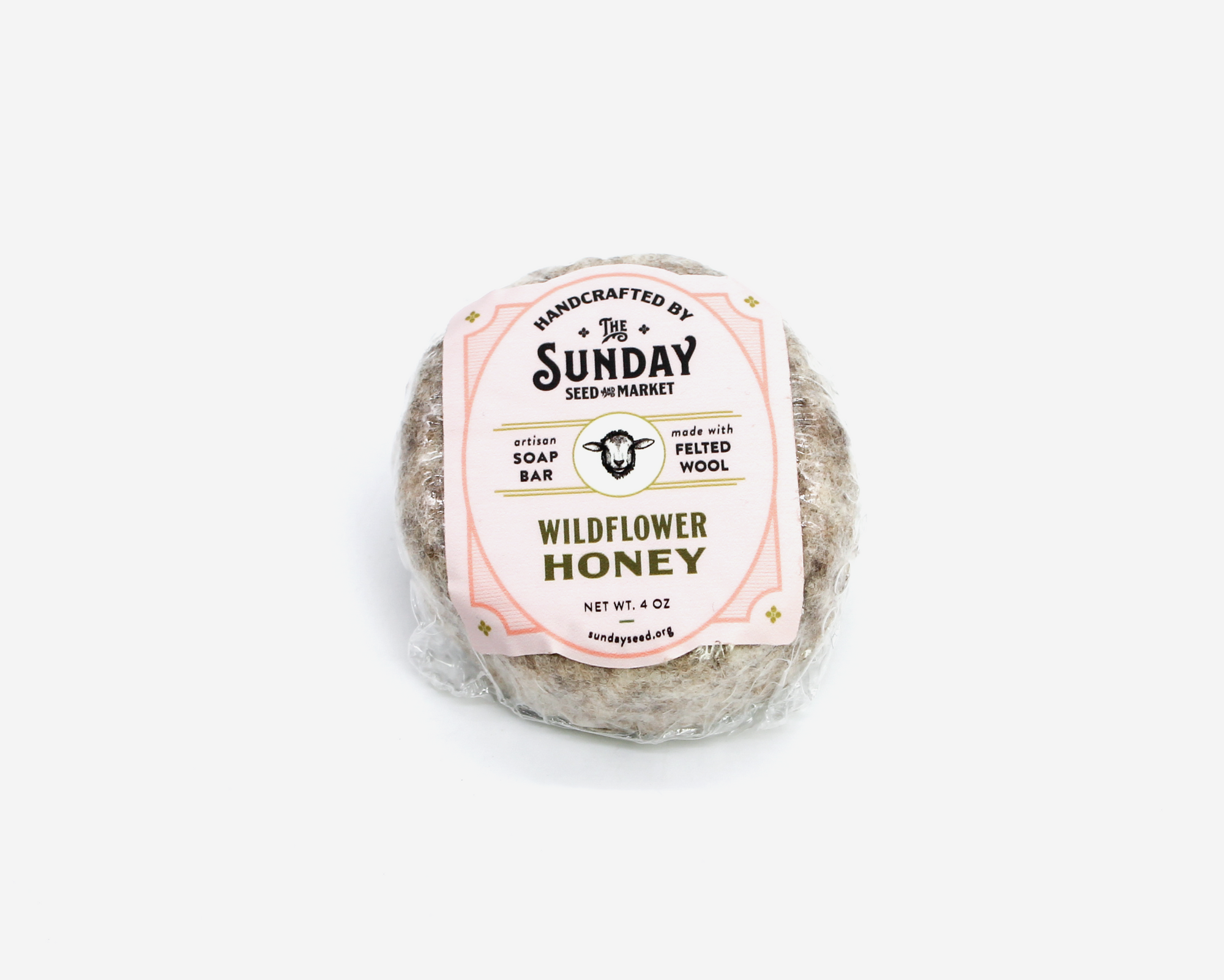 Wildflower Honey Felted Soap Bar