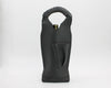 Leather Wine Tote / Carbon