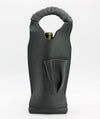 Leather Wine Tote / Carbon