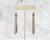 Leather Rivet Tab Earring / Wisp Elemental