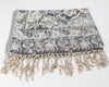 Rayon Fringe Shawl / Silver