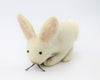 Hand Felted Toy / Large / White Bunny