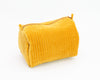 Velvet Cosmetic Pouch / Mustard