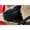 Hair on Leather Tote / Tan and Black Cheetah