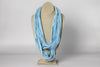 Hand Dyed Grace Scarf Light Blue