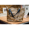 Hair On Leather Tote / Leopard